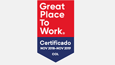 Great Place To Work | Certificado nov 2018 – nov 2019 COL